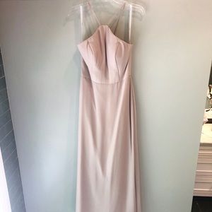 Hayley Paige Occasions Bridesmaid Dress Tan